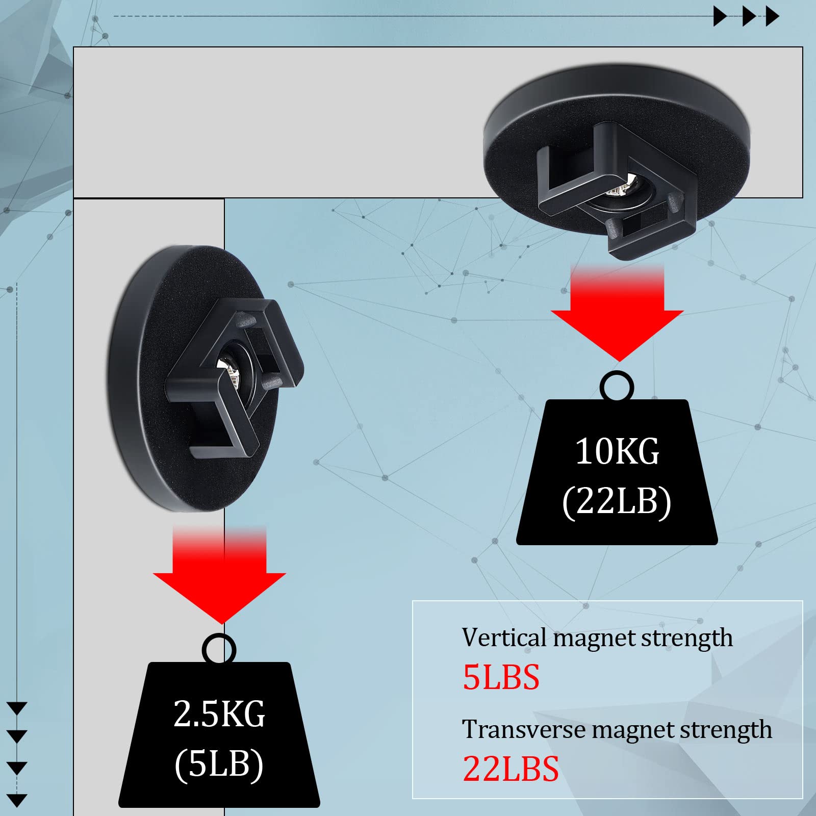 Amazon.com: Yookeer 60 Pieces Magnetic Zip Tie Mount Multipurpose